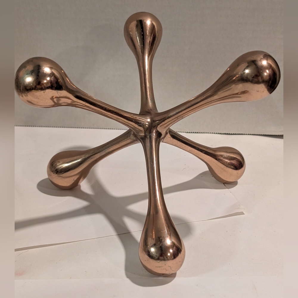 Goldtone Jack Art Deco Paperweight Bookend